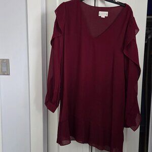 LoveRich Cranberry Plum lightweight tunic
